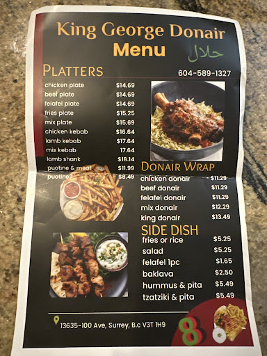 Photo of King George Donair Halal - 13635 100 Ave, Surrey, BC V3T 1H9