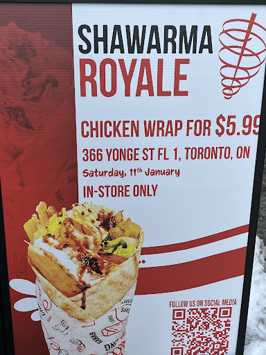 Photo of Shawarma Royale - 366 Yonge St FL 1, Toronto, ON M5B 1S5