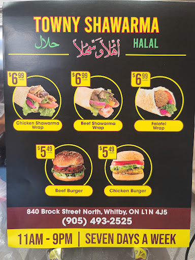 Photo of Towny Shawarma - 840 Brock St N, Whitby, ON L1N 4J5