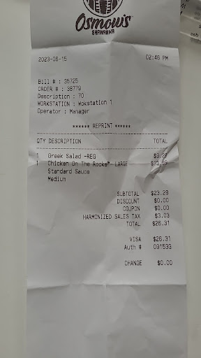 Photo of Osmow's Shawarma - 820 Kingston Rd, Pickering, ON L1V 1A9