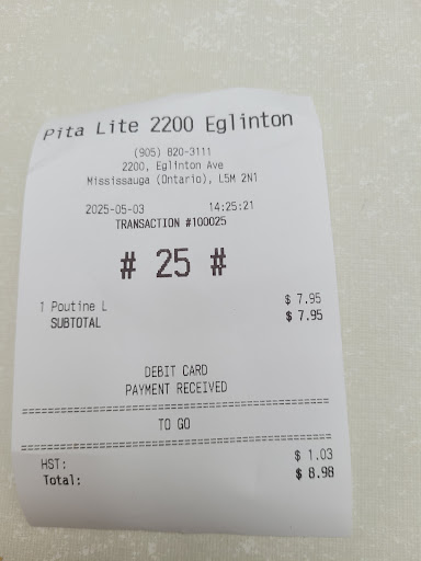 Photo of Pita lite Shawarma - 188 Eglinton Ave E #102, Toronto, ON M4P 2X7