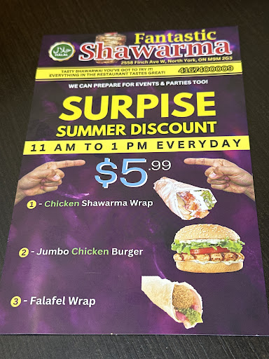 Photo of Fantastic Shawarma - 2558 Finch Ave W, North York, ON M9M 2G3