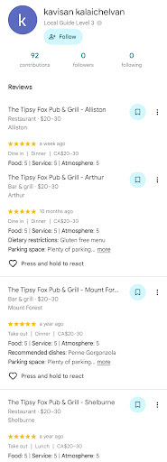 Photo of The Tipsy Fox Pub & Grill - Alliston - 59 Victoria St W, Alliston, ON L9R 1T1
