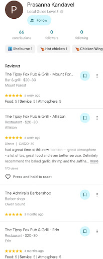 Photo of The Tipsy Fox Pub & Grill - Alliston - 59 Victoria St W, Alliston, ON L9R 1T1