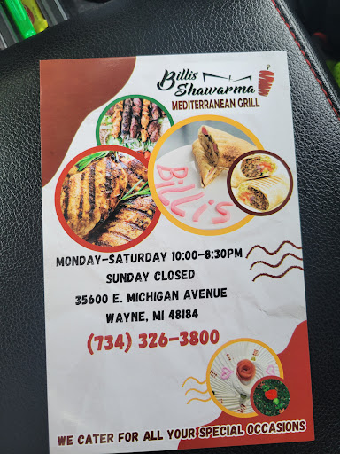 Photo of Billi's Shawarma - 35600 E Michigan Ave, Wayne, MI 48184, USA