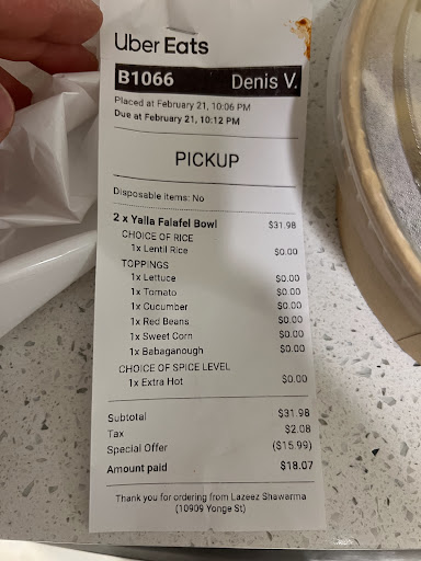 Photo of Lazeez Shawarma - 10909 Yonge St, Richmond Hill, ON L4C 3E4