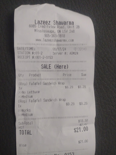 Photo of Lazeez Shawarma - 5618 Tenth Line W e7, Mississauga, ON L5M 7L9