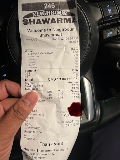 Photo of Neighbour Shawarma - 969 Upper Ottawa St #12, Hamilton, ON L8T 4V9