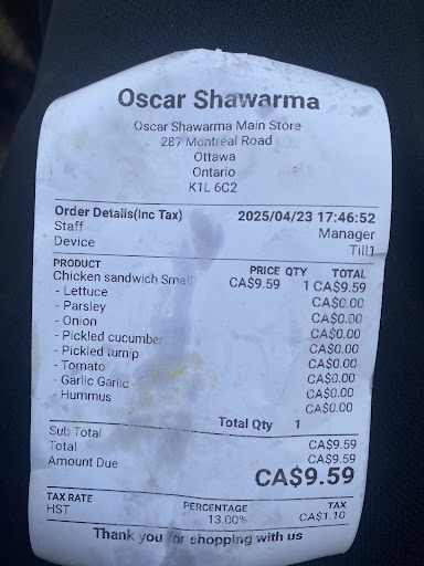 Photo of Shawarma Oscar - 287 Montréal Rd, Ottawa, ON K1L 6C2