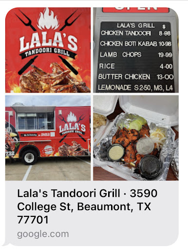 Photo of Lala's Tandoori Grill - 3590 College St, Beaumont, TX 77701, USA