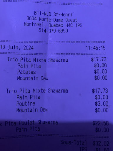 Photo of Restaurant Boustan - 3604 R. Notre Dame O, Montréal, QC H4C 1P5