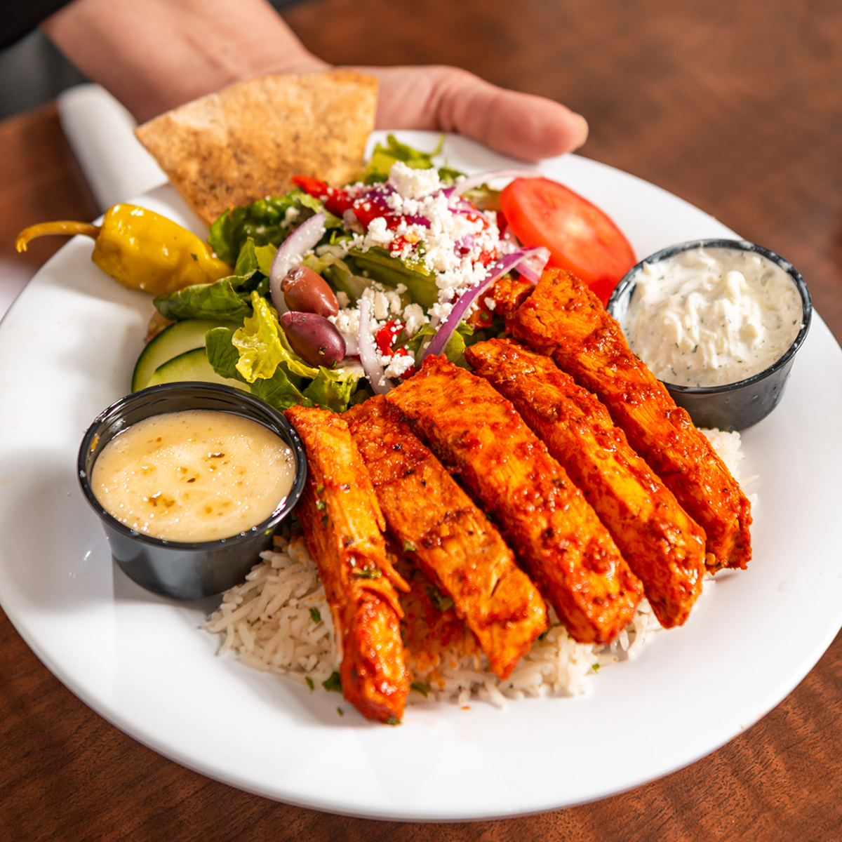 Photo of Taziki's Mediteranean Cafe - Des Peres - 1187 Colonnade Center, Des Peres, MO 63131, USA