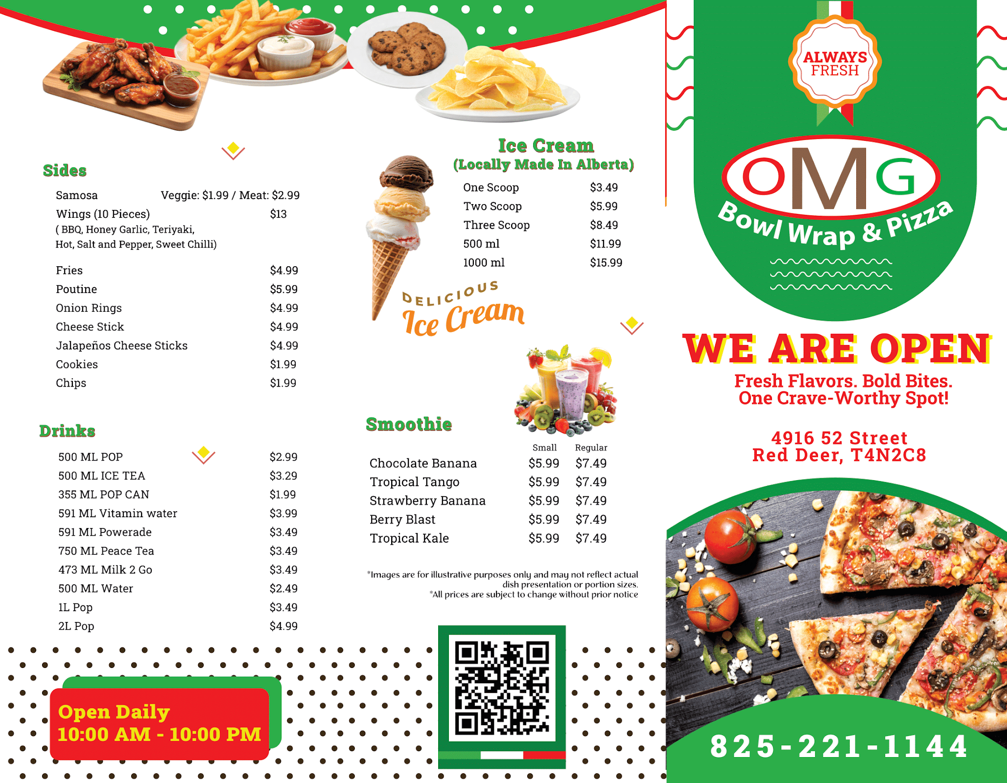 Photo of OMG Bowl Wrap and Pizza - 4914 52 St, Red Deer, AB T4N 2C8