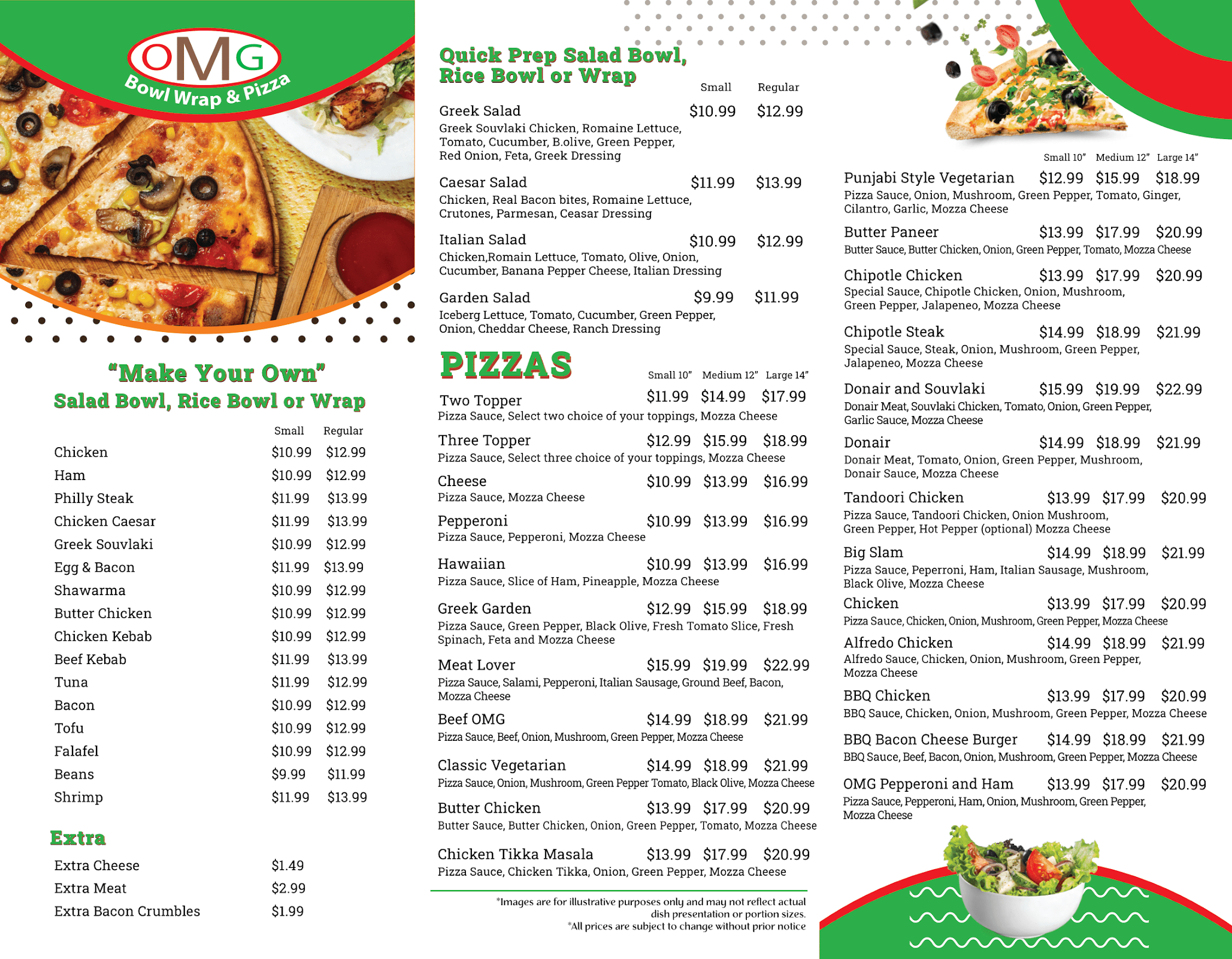 Photo of OMG Bowl Wrap and Pizza - 4914 52 St, Red Deer, AB T4N 2C8