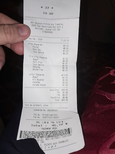 Photo of Restaurant Boustan - 12825-2, R. Sherbrooke E, Montréal, QC H1A 1B9