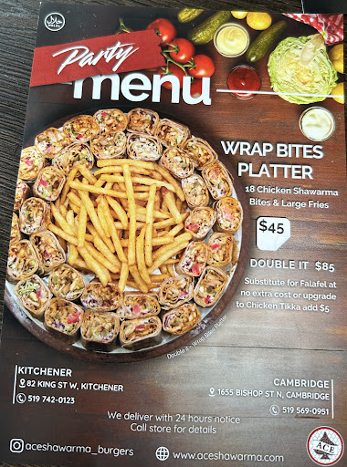 Photo of Ace Shawarma & Burgers - 1655 Bishop St N, Cambridge, ON N1R 8B5
