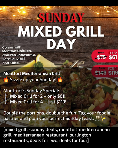 Photo of Montfort Mediterranean Grill - Brant St. - 796 Brant St, Burlington, ON L7R 2J2