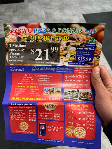 Photo of Cosmic Pizza and Donair - 2439 54 Ave SW #20a, Calgary, AB T3E 1M4