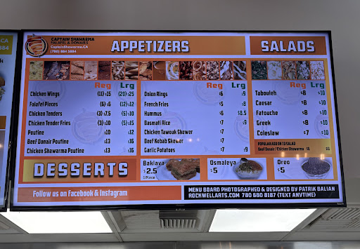 Photo of Captain Shawarma Donairs & Falafel - 15831 87 Ave NW, Edmonton, AB T5R 4G7