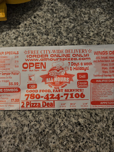 Photo of All Hours Pizza & Donair - 11922 129 Ave NW, Edmonton, AB T5E 0N3