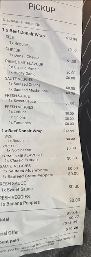 Photo of PrimeTime Donair & Poutine - 3004 B 106 St, Edmonton, AB T6J 5M5