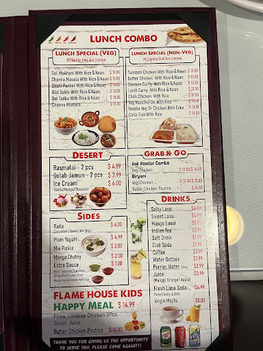 Photo of Flame House Grill & Bar - Elmira (Fine Indian, Hakka Cuisine & Authentic Momos) - 16 Arthur St S, Elmira, ON N3B 1M3