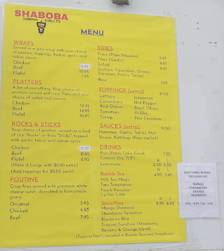 Photo of SHABOBA Shawarma & Bubble Tea - 102 Main St E, Listowel, ON N4W 2B6