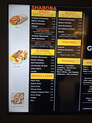 Photo of SHABOBA Shawarma & Bubble Tea - 102 Main St E, Listowel, ON N4W 2B6