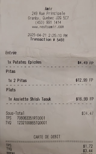 Photo of Amir - 249 Rue Principale, Granby, QC J2G 2V9