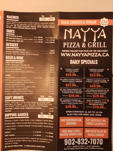 Photo of Nayya Pizza and Grill - 3506 Dutch Village Rd, Halifax, NS B3N 0G7