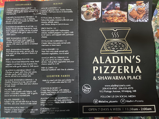 Photo of Aladin's Pizzeria & Shawarma Place - 912 Portage Ave #103, Winnipeg, MB R3G 0P5
