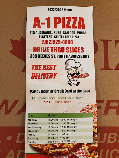 Photo of A-1 Pizza Port Hawkesbury - 305 Reeves St, Port Hawkesbury, NS B9A 2R6