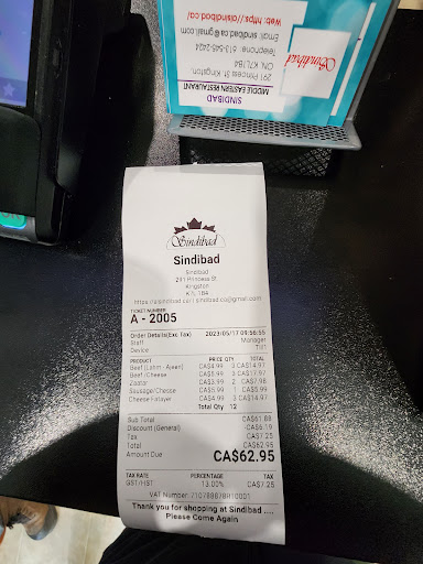 Photo of Sindibad - 291 Princess St, Kingston, ON K7L 1B5