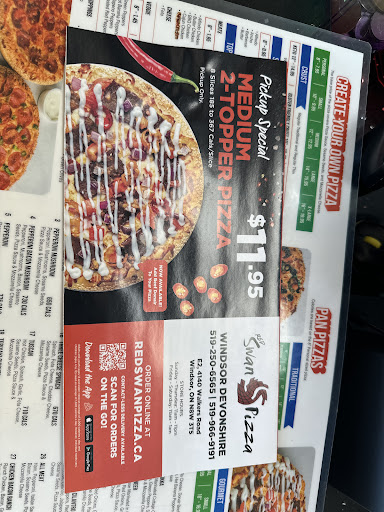 Photo of Red Swan Pizza - Windsor Devonshire Heights - Inside Walker Place next to Dan Dan Asian Diner, 4140 Walker Rd, Windsor, ON N8W 3T5