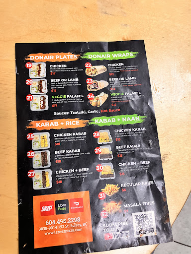 Photo of Lazeez Pizza & Kabob House - 9014 152 St #303B, Surrey, BC V3R 4E7