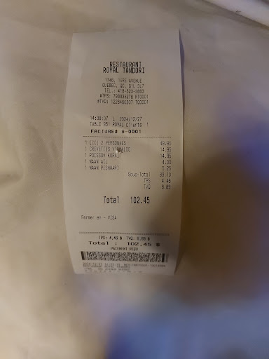 Photo of Royal Tandori Quebec city( halal) - 1746 1re Av., Québec, QC G1L 3L7