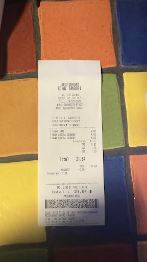 Photo of Royal Tandori Quebec city( halal) - 1746 1re Av., Québec, QC G1L 3L7