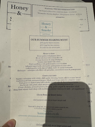 Photo of Honey & Smoke Grill House - 216 Great Portland St, London W1W 5QW, UK