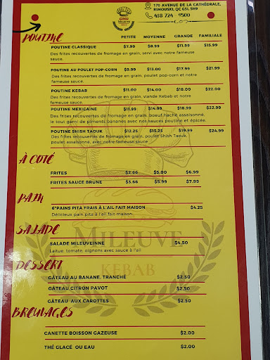 Photo of Mileuve Kebab - 170 Av. de la Cathédrale, Rimouski, QC G5L 5H9