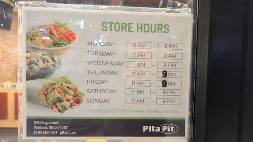 Photo of Pita Pit - 815 King St, Midland, ON L4R 0B7