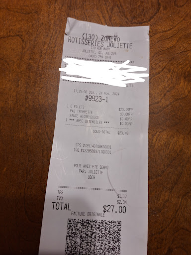 Photo of Rôtisserie De Joliette Inc - 110 Rue Baby, Joliette, QC J6E 2V5