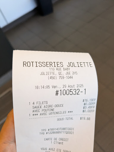 Photo of Rôtisserie De Joliette Inc - 110 Rue Baby, Joliette, QC J6E 2V5