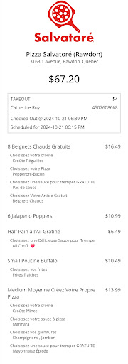 Photo of Pizza Salvatore - 3163 1re Av, Rawdon, QC J0K 1S0