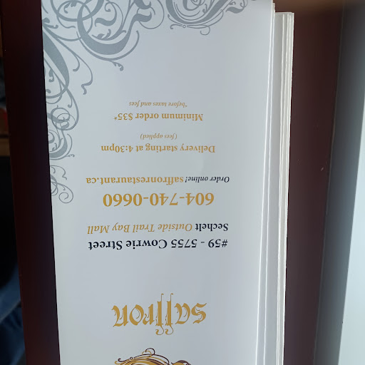 Photo of Saffron Restaurant - 5755 Cowrie St #59, Sechelt, BC V0N 3A6
