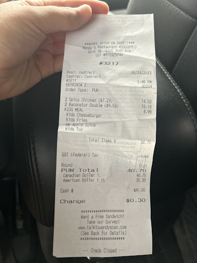 Photo of Wendy's - 6200 46 Ave, Taber, AB T1G 2B1