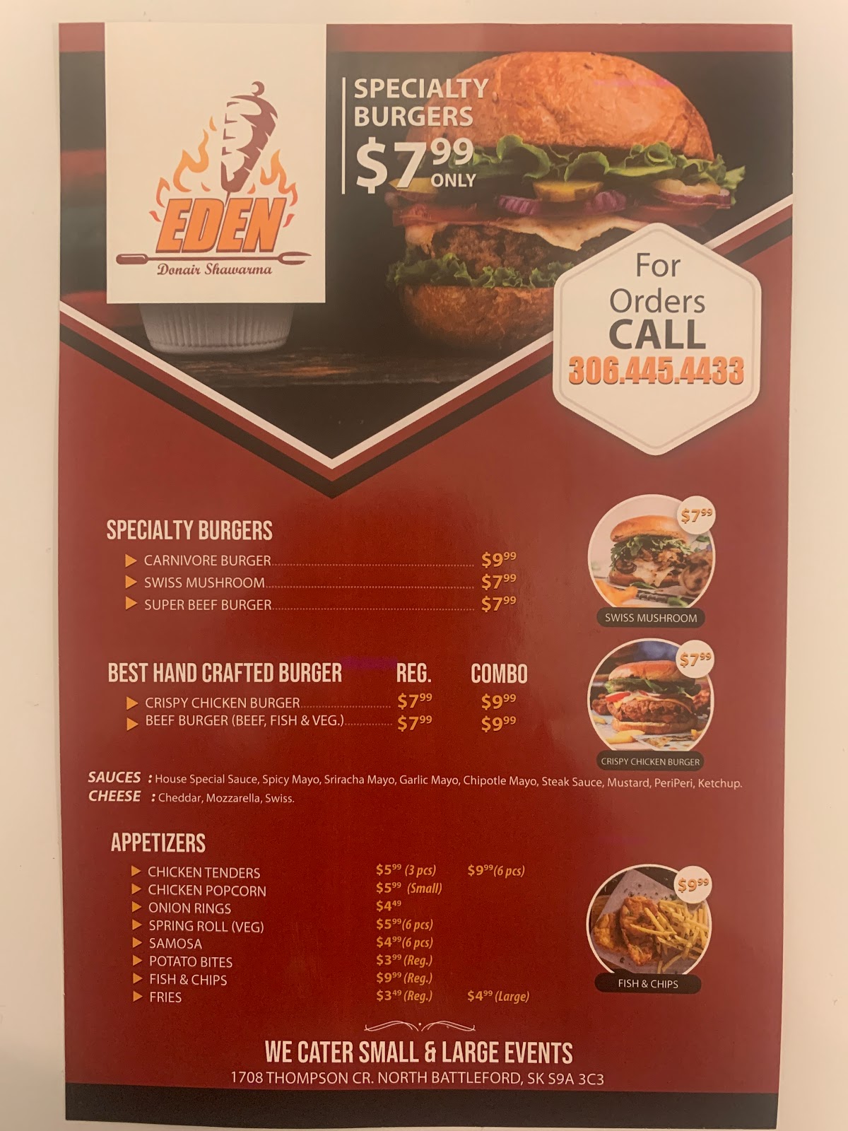Photo of Eden Donair Shawarma - 1708 Thompson Crescent, North Battleford, SK S9A 3B6