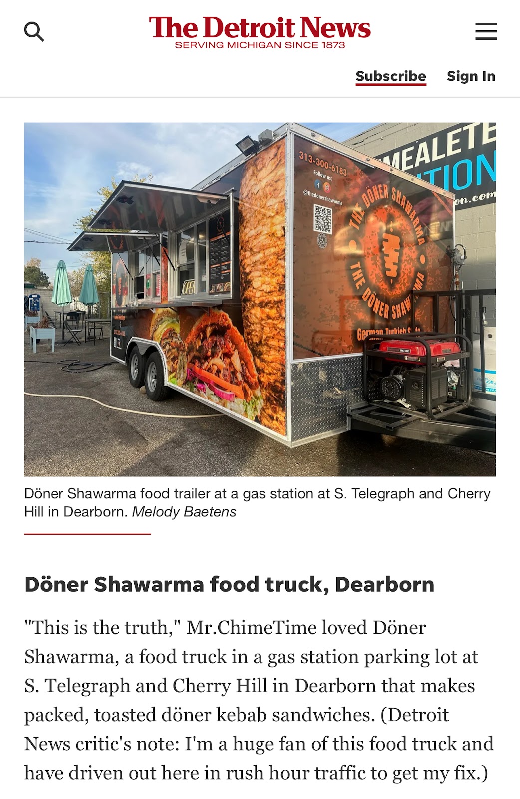 Photo of The Döner Shawarma (DEARBORN) - 14545 Ford Rd, Dearborn, MI 48126, USA