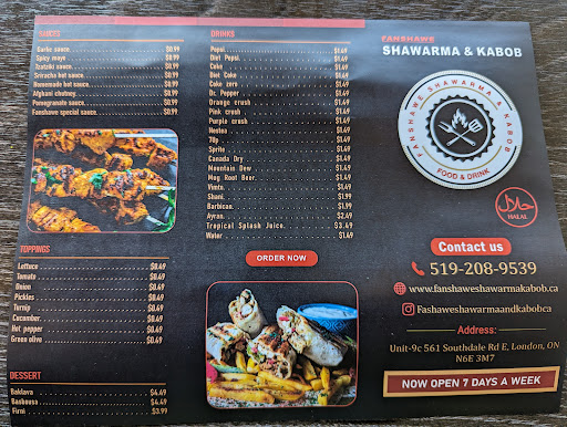 Photo of Fanshawe Shawarma & Kabob - 561 Southdale Rd E, London, ON N6E 3M7