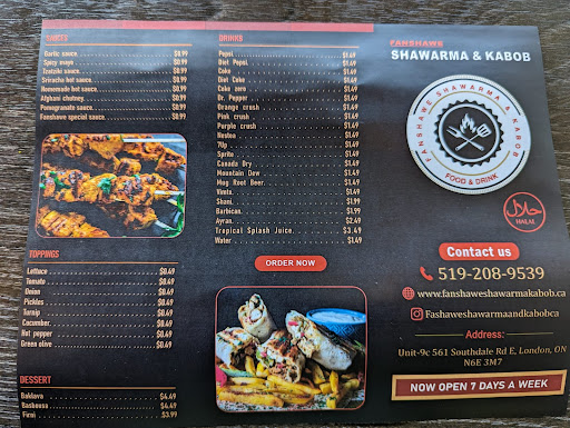 Photo of Fanshawe Shawarma & Kabob - 561 Southdale Rd E, London, ON N6E 3M7