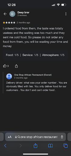 Photo of One Stop African Restaurant - 598A Ebby Avenue Pembina Highway @Ebby Intersection, Winnipeg, MB R3M 2M6